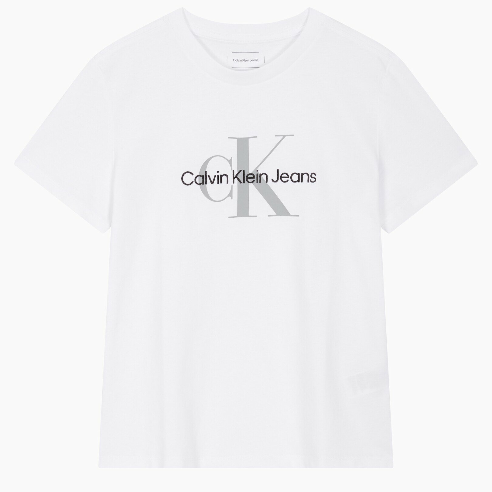 Women's Hero Monorogo Crew Neck Short Sleeve T-shirt_WHITE