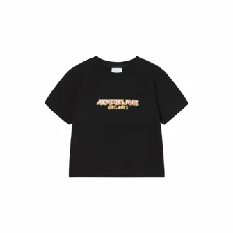 Logo - Short Sleeve - Flame Logo Crop - Black - OS Size (短袖)