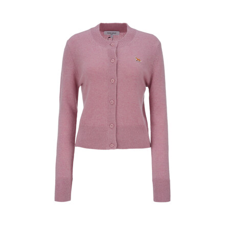 BABY FOX LAMBSWOOL FITTED CARDIGAN,