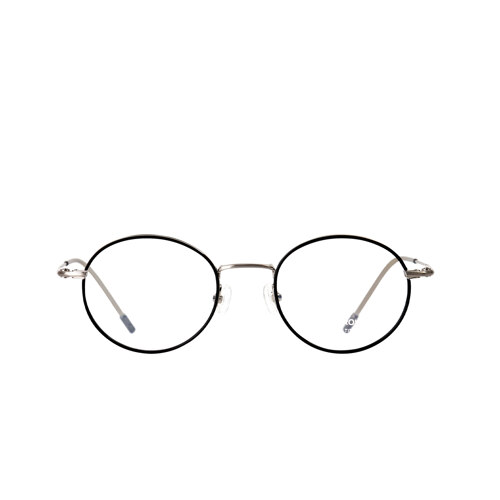 韩际新世界网上免税店-RAWROW-太阳镜眼镜-R EYE 107 INNER RIM BETA TITANIUM 48 SILVER BLACK 眼镜框