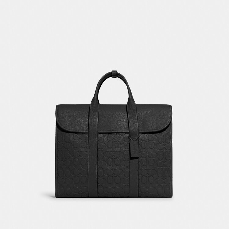 韩际新世界网上免税店-蔻驰-男士箱包-Gotham Portfolio In Signature Leather