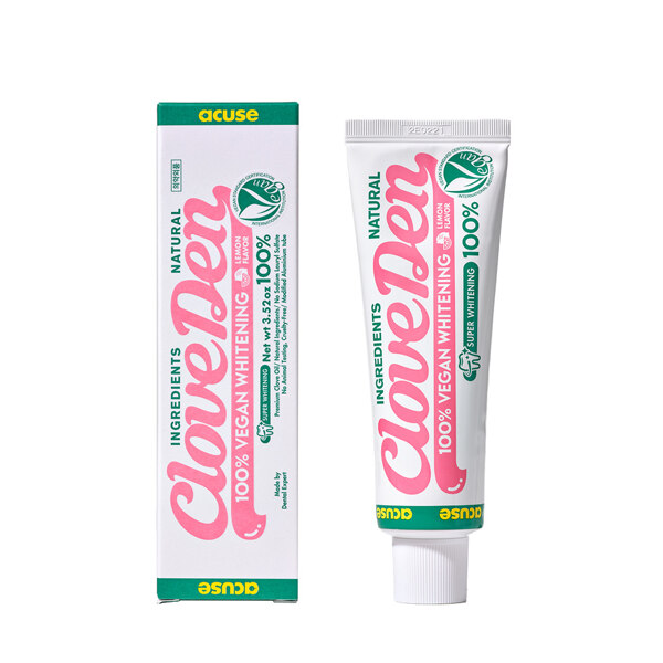 신세계인터넷면세점-클로브덴-dental-비건 미백 치약 100g, 화이트닝 케어