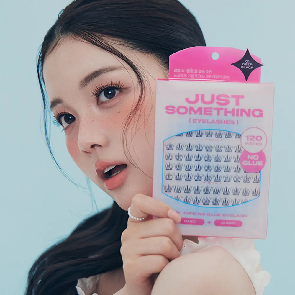 신세계인터넷면세점-저스트썸띵-메이크업도구-마이타입 노글루 속눈썹 버니 120pcs 01 딥 블랙