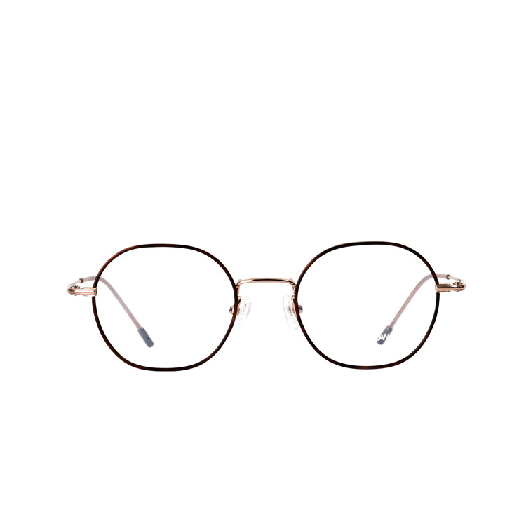 韩际新世界网上免税店-RAWROW-太阳镜眼镜-R EYE 108 INNER RIM BETA TITANIUM 49 ROSE GOLD BROWN 眼镜框
