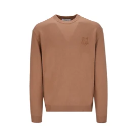 MEN BOLD FOX HEAD EMBROIDERED KNIT