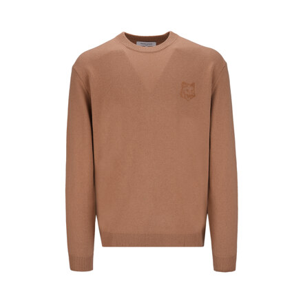 MEN BOLD FOX HEAD EMBROIDERED KNIT