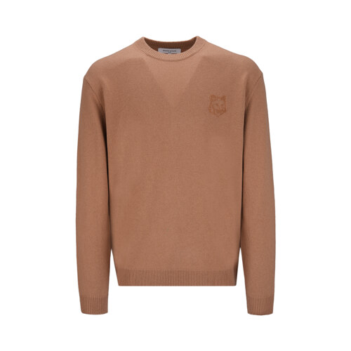 MEN BOLD FOX HEAD EMBROIDERED KNIT