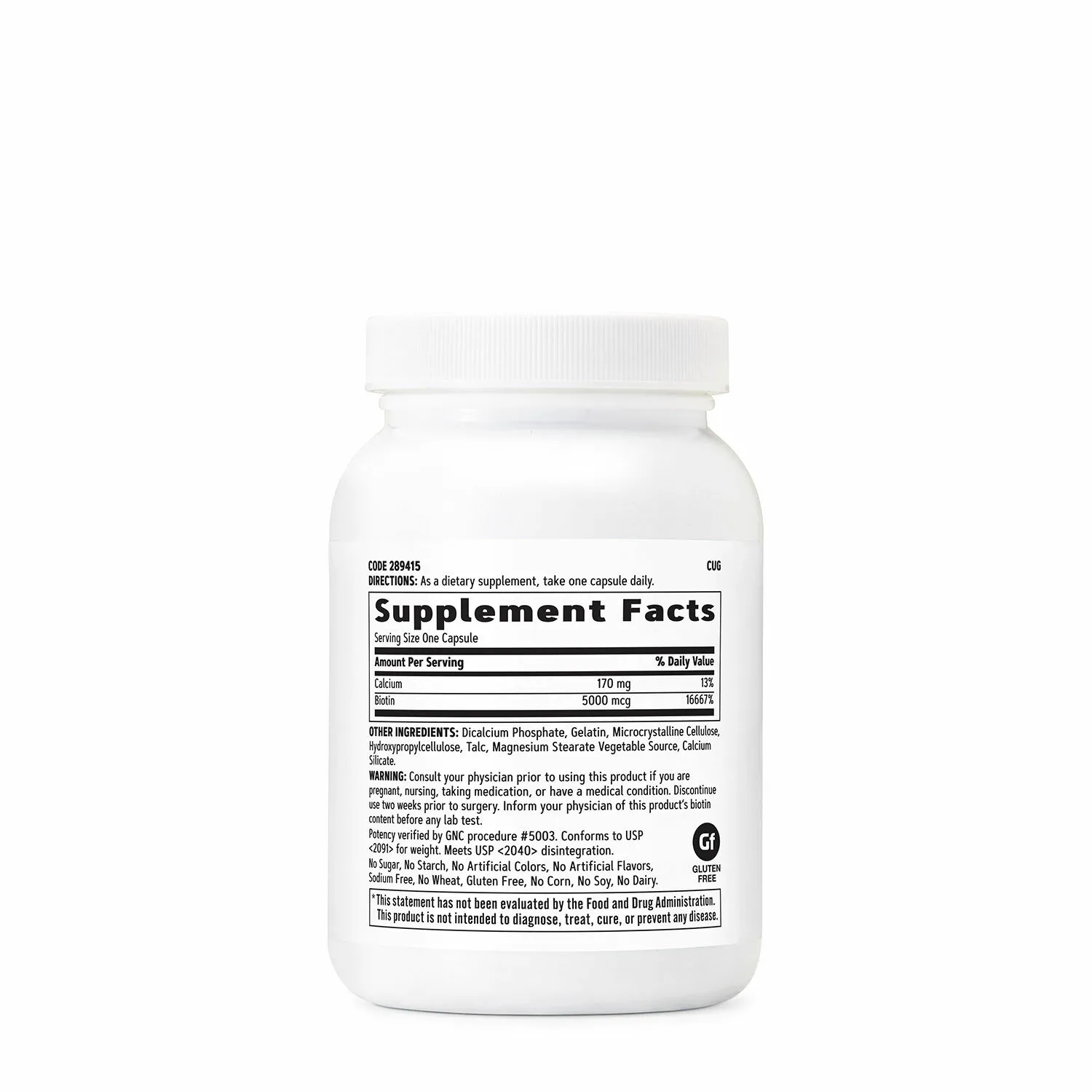 신세계인터넷면세점-지엔씨-GNC 비오틴 5000mcg (120캡슐,120일분)