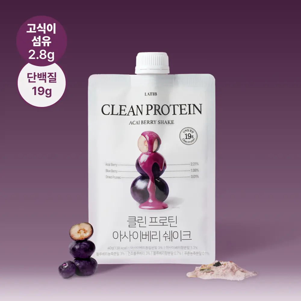 신세계인터넷면세점-라티브-클린 프로틴 아사이베리 쉐이크 7포