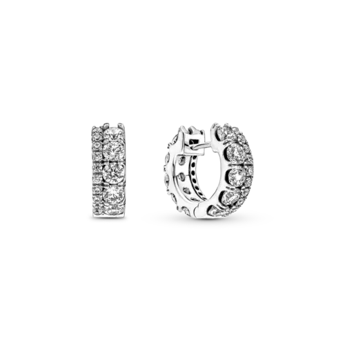 신세계인터넷면세점-판도라-earring-더블 밴드 파베 후프 이어링