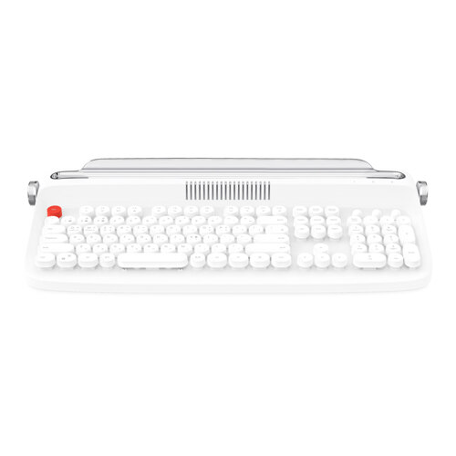 韩际新世界网上免税店-ACTTO-USB-[ACTTO] RETRO BLUETOOTH KEYBOARD B503 键盘 白色