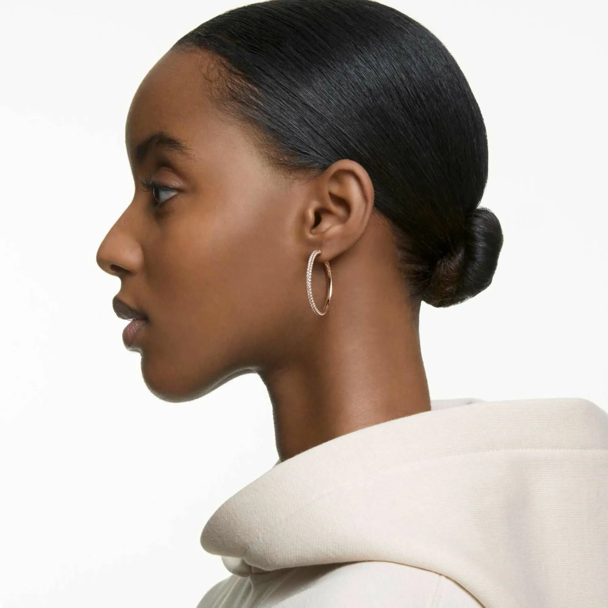 신세계인터넷면세점-스와로브스키-earring-DEXTERA:PE HOOP HOOP SILK/ROS