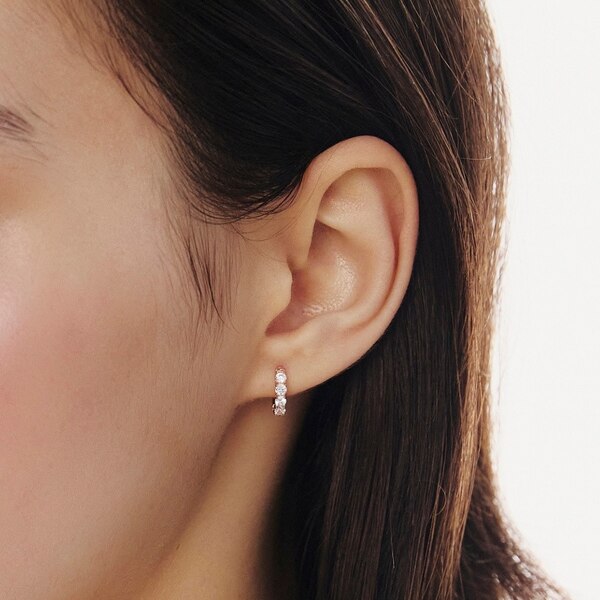 신세계인터넷면세점-이에르로르-earring-에센스 실버(P) 테니스 원터치 귀걸이 XS