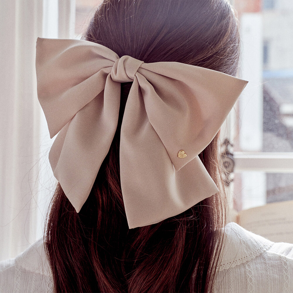 ヘアアクセサリー +ENGBROX+ everly ribbon hairpinblack EBHA23002BK エレガントスタイル ENGBROX(エンブロクス) ヘアアクセサリー