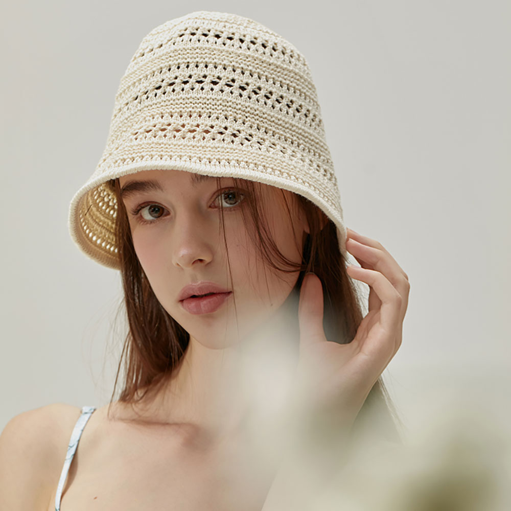 Edita Knit Wire Bucket Hat One Size 艾迪塔针织钢圈渔夫帽 - 均码