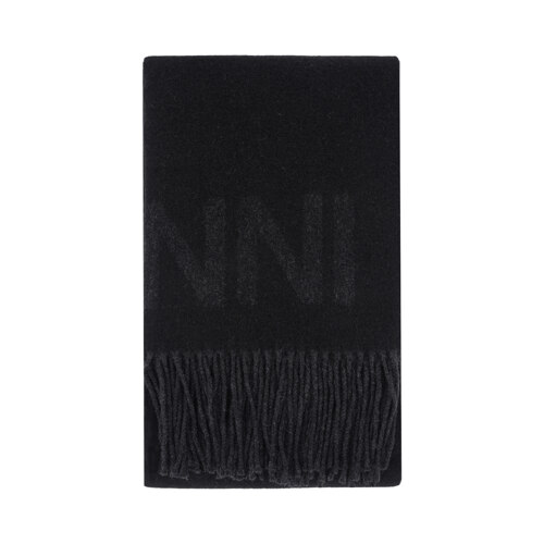 FRINGED WOOL SCARF