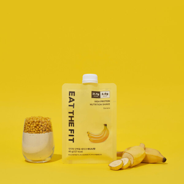 신세계인터넷면세점-잇더핏-식사대용 단백질 쉐이크 한끼 파우치 1주플랜_바나나 [7Pack]