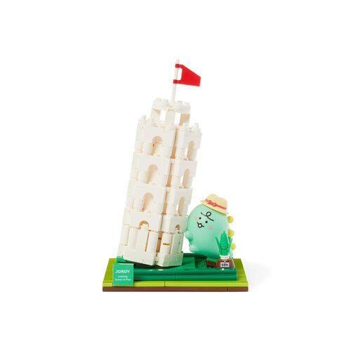 韩际新世界网上免税店-KAKAOFRIENDS-TOYS-BRICK FIGURE THE LEANING TOWER OF PISA_JORDY 比萨斜塔玩具模型