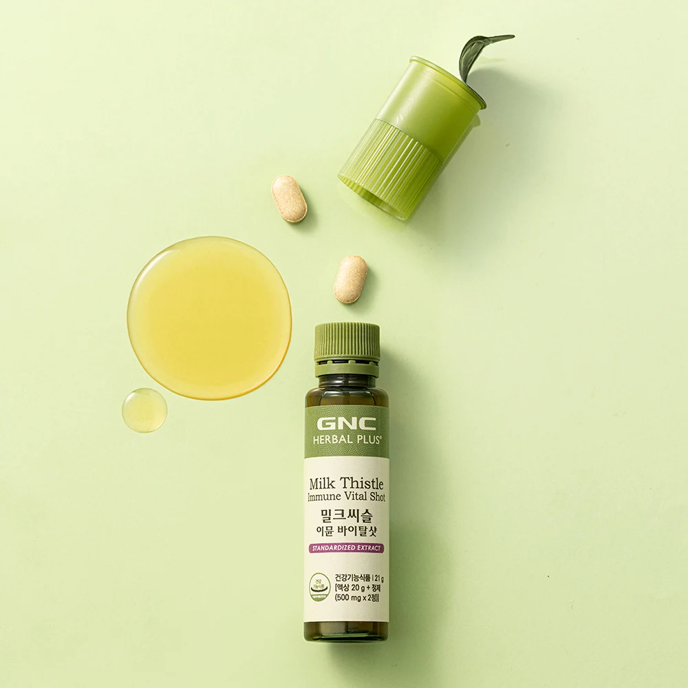 신세계인터넷면세점-지엔씨(토산)-GNC 밀크씨슬 이뮨 바이탈 샷 7병 정제(500mg 2정)+액상(20g)