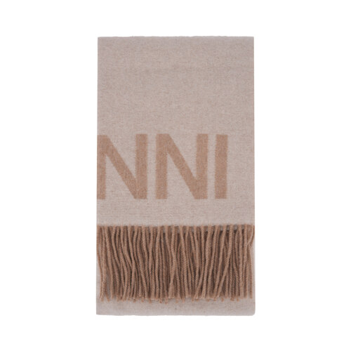FRINGED WOOL SCARF