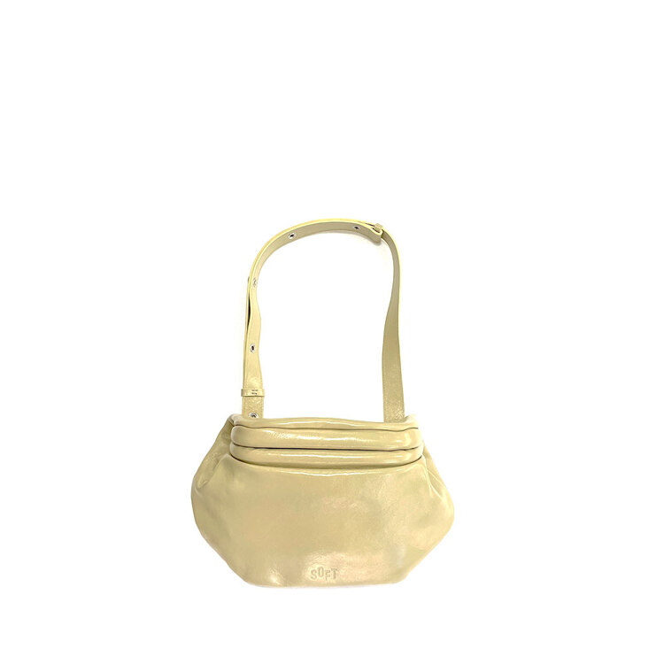 POST LEATHER BAG [CREAM GRAY]