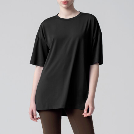XA5392G 아이스페더 오버핏 티셔츠 블랙 F