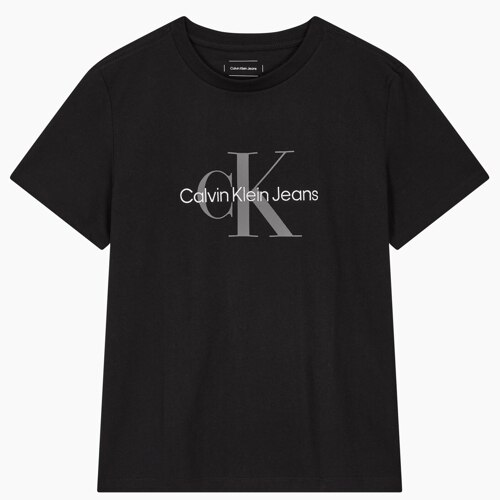 Women's Hero Monorogo Crew Neck Short Sleeve T-shirt_BLACK