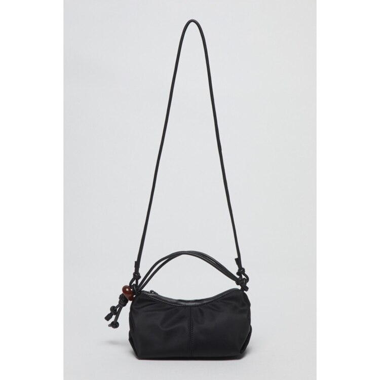 Mini ridge shoulder bag(Nylon black)
