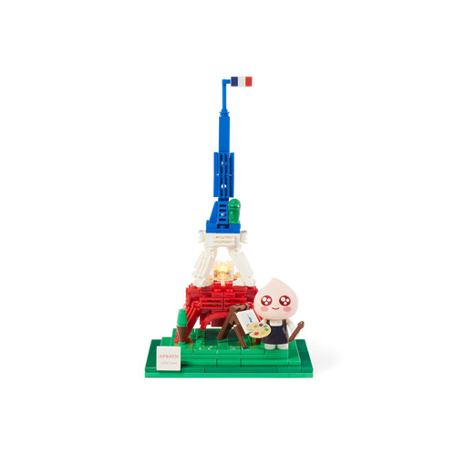 韩际新世界网上免税店-KAKAOFRIENDS-TOYS-BRICK FIGURE THE EIFFEL TOWER_APEACH 玩具模型