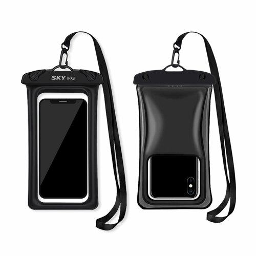 韩际新世界网上免税店-SKYLAB-运动休闲-SKY WELL 360 AIR CUSHION FLOATING PREMIUM SMARTPHONE TOUCH WATERPROOF PACK 手机防水袋黑色