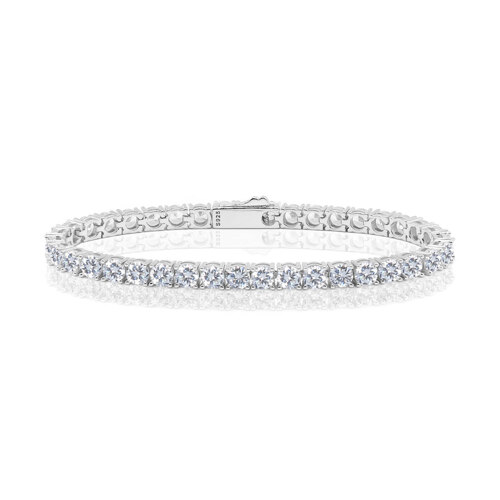 Ice tennis bracelet 4mm (WG)