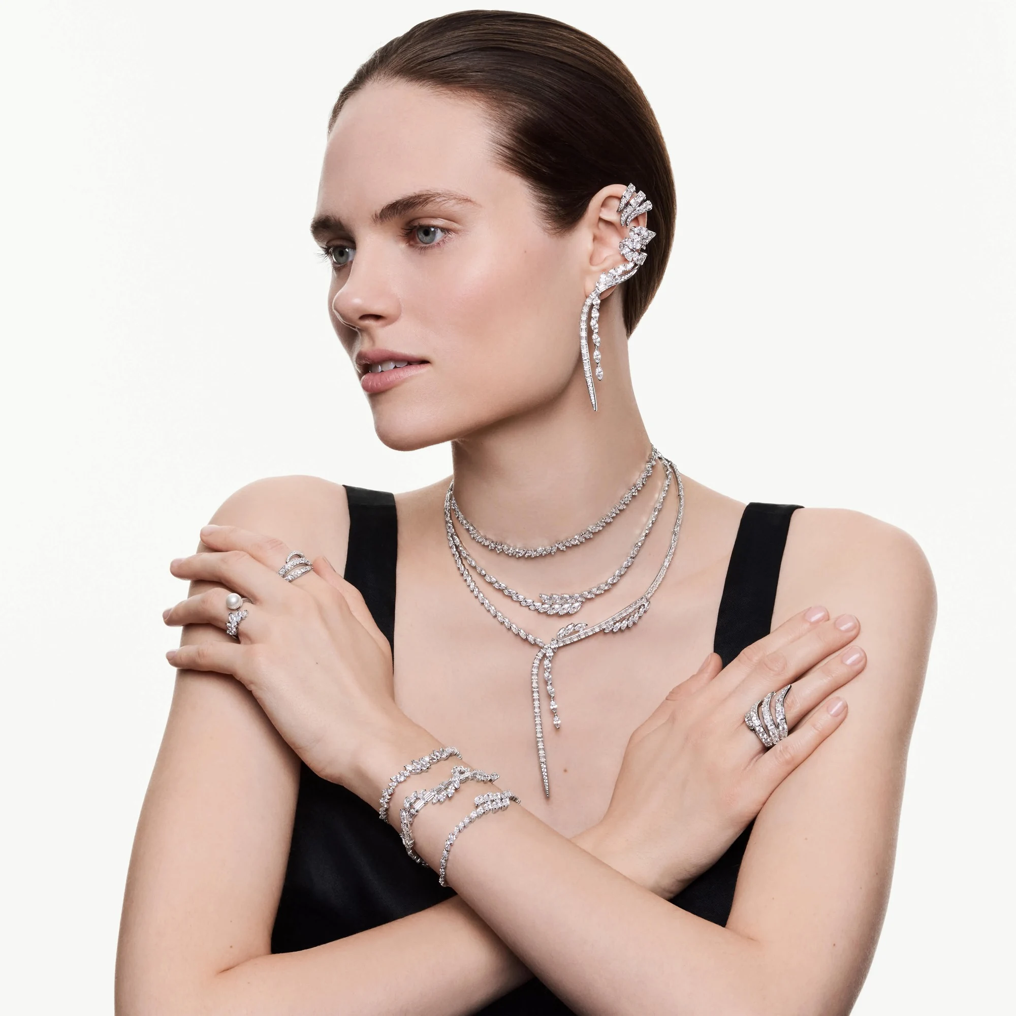 신세계인터넷면세점-스와로브스키-necklace-MESMERA:NECKLACE MIX WHI/RHS