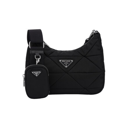 PADDED RE-NYLON SHOULDER BAG