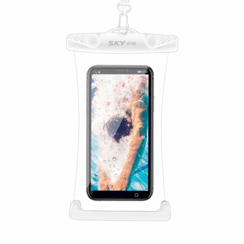 韩际新世界网上免税店-SKYLAB-运动休闲-SKY WELL 360 Touch Smartphone Premium Touch Waterproof Pack 防水袋白色