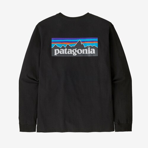 Men's Long-Sleeved P-6 Logo Responsibili-Tee BLK 38518Q5