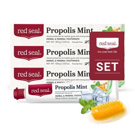 Red Seal Propolis Mint Toothpaste Set (100g x 3) 牙膏套装