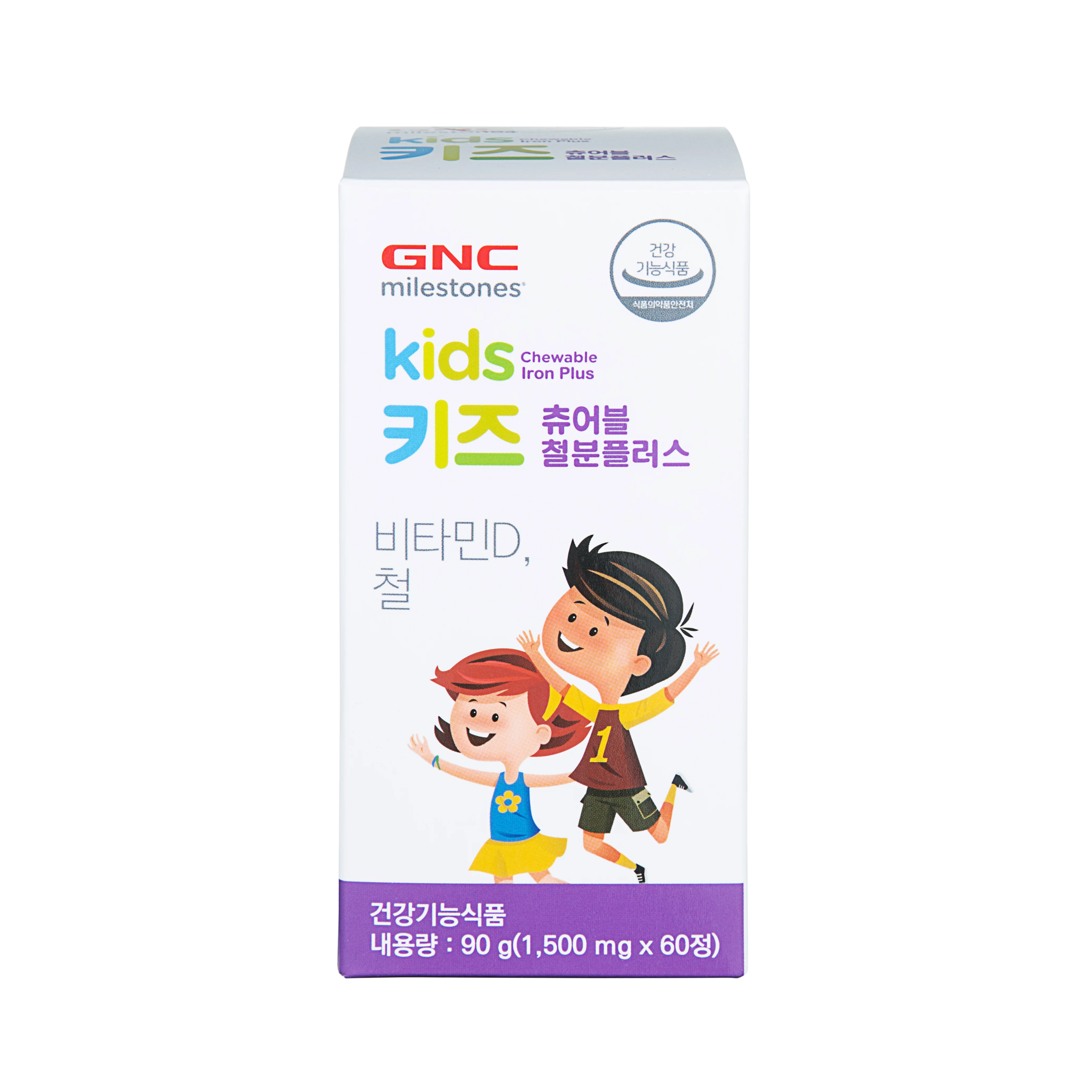 신세계인터넷면세점-지엔씨(토산)-GNC 키즈 츄어블 철분 플러스 1,500mg (60정)