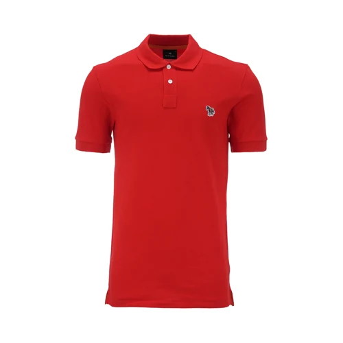 MENS REG FIT SS POLO SHIRT ZEBRA 레드