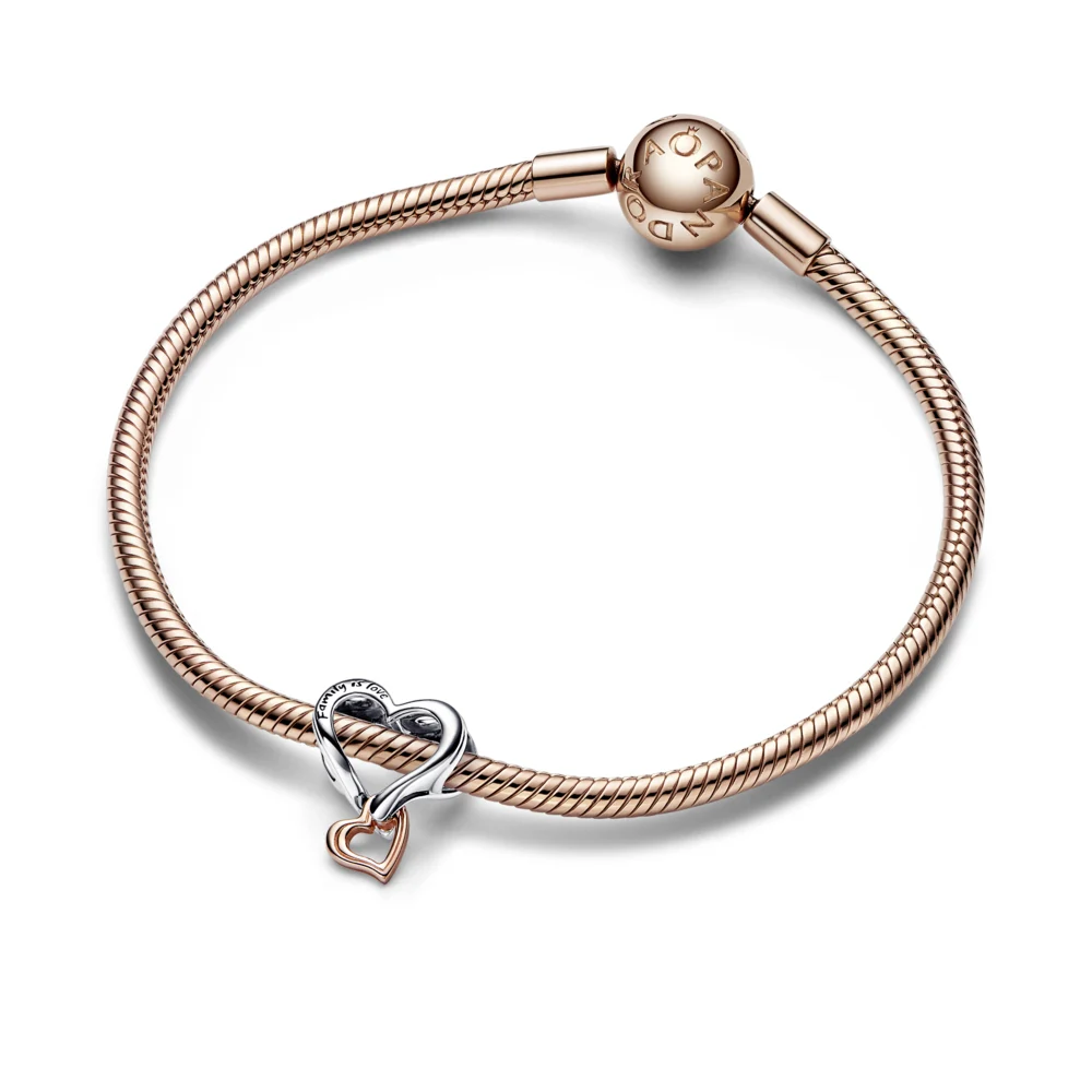 신세계인터넷면세점-판도라-bracelet-투톤 오픈워크 인피니티 하트 참