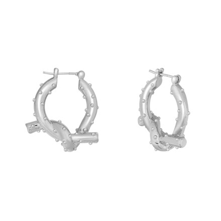 Studded Knot Earrings