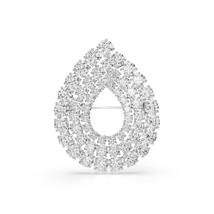 MATRIX:BROOCH TENNIS WHITE/RHS