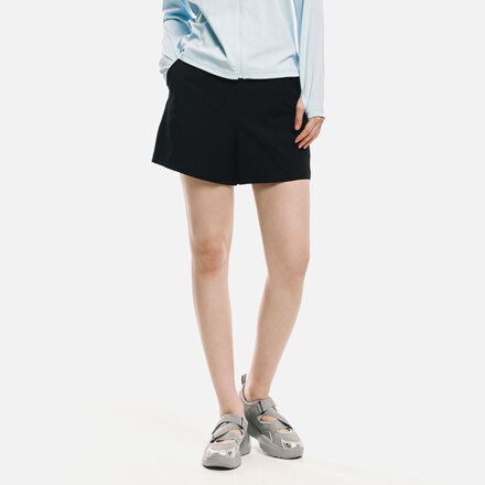 우먼 에센셜 4부 레깅스 쇼츠(B6SWWLP003BLK)