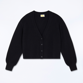 Basic Cashmere Cardigan Black