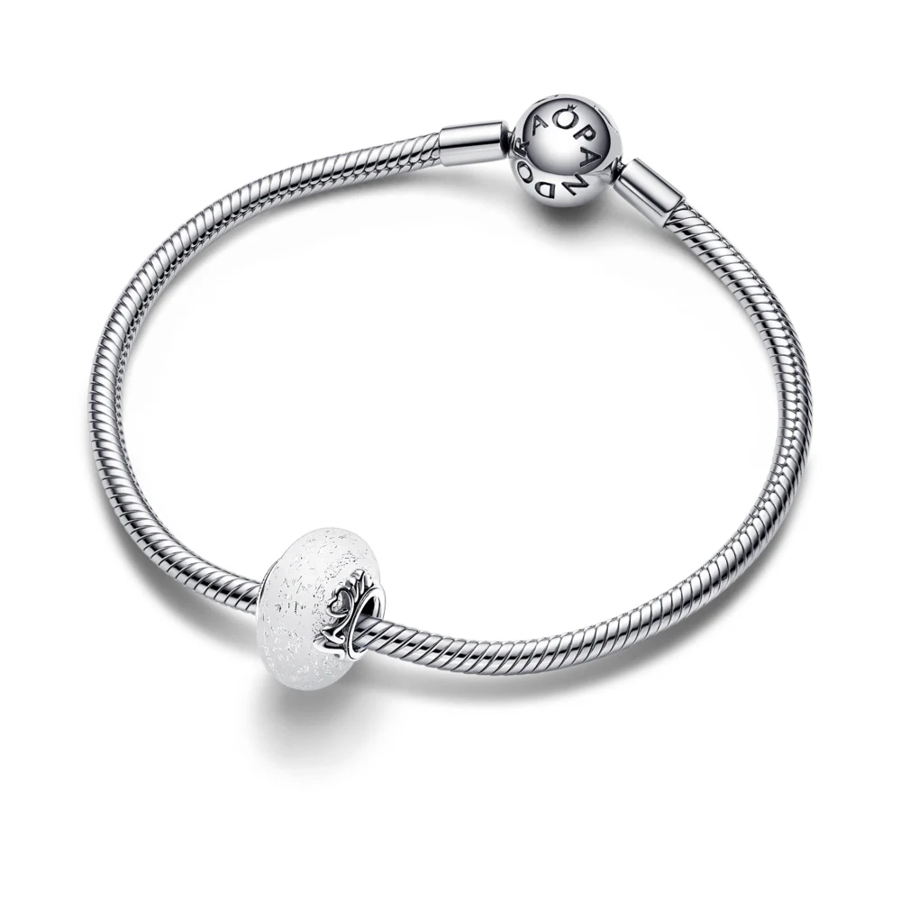 신세계인터넷면세점-판도라-bracelet-글리터리 화이트 뮤라노 글래스 맘 & 러브 참