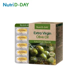 Olive oil, plant-based capsule, extra virgin olive oil, 1 box (30 capsules, 1 month supply)