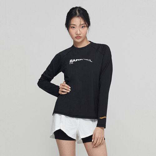 신세계인터넷면세점-배럴-Swimwear-우먼 무브 릴렉스핏 래쉬가드 블랙