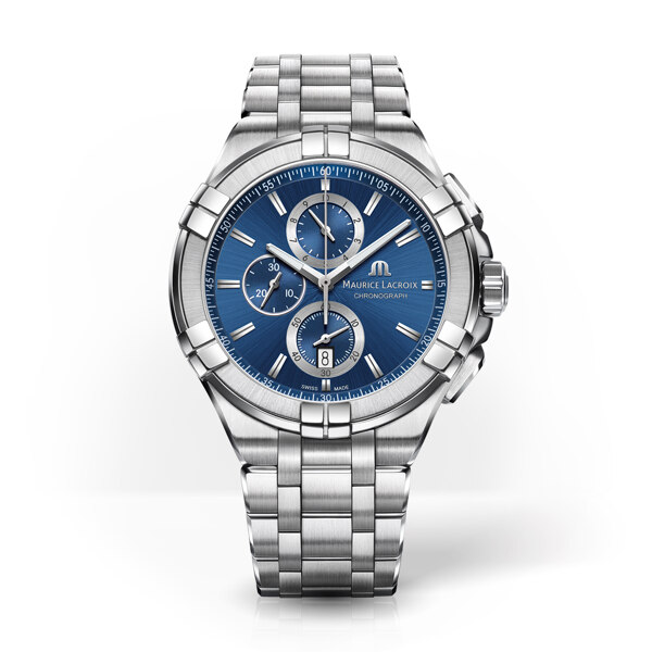 신세계인터넷면세점-모리스 라크로와-mens_watch-아이콘 크로노그래프 남성용 쿼츠 44mm 메탈밴드 AI1018-SS002-430-1