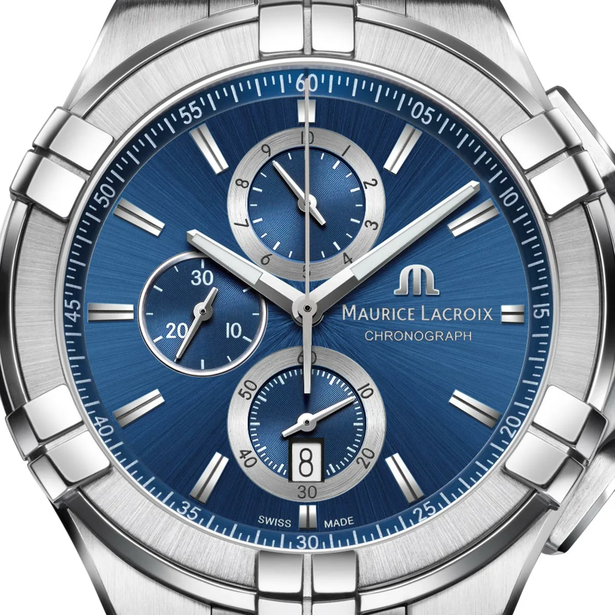 신세계인터넷면세점-모리스 라크로와-mens_watch-아이콘 크로노그래프 남성용 쿼츠 44mm 메탈밴드 AI1018-SS002-430-1