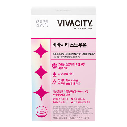 빙그레 비바시티 스노우온 (30포)