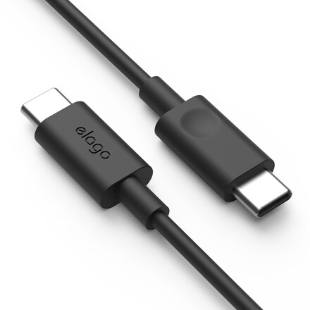 60W PD C to C Fast Charging Cable (1m) - Black